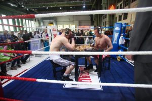 A game of Chess Boxing, a strange sport which is gaining popularity