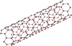 A carbon nantube is a super material and the strongest existing material