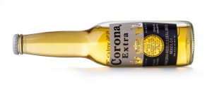 The iconic bottle of Corona beer