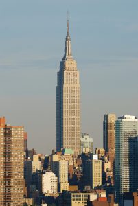 The Empire State building in New York, USA