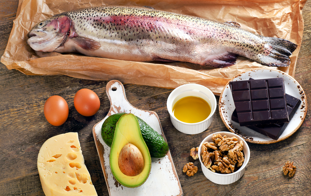 The keto diet is high in fat and low in carbs and protein