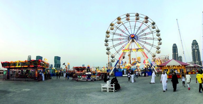 Entertainment World Village, the largest open-air amusement park in Doha, Qatar