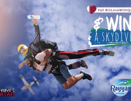 Live the ultimate skydiving adventure with Rayyan Water and Skydive Qatar