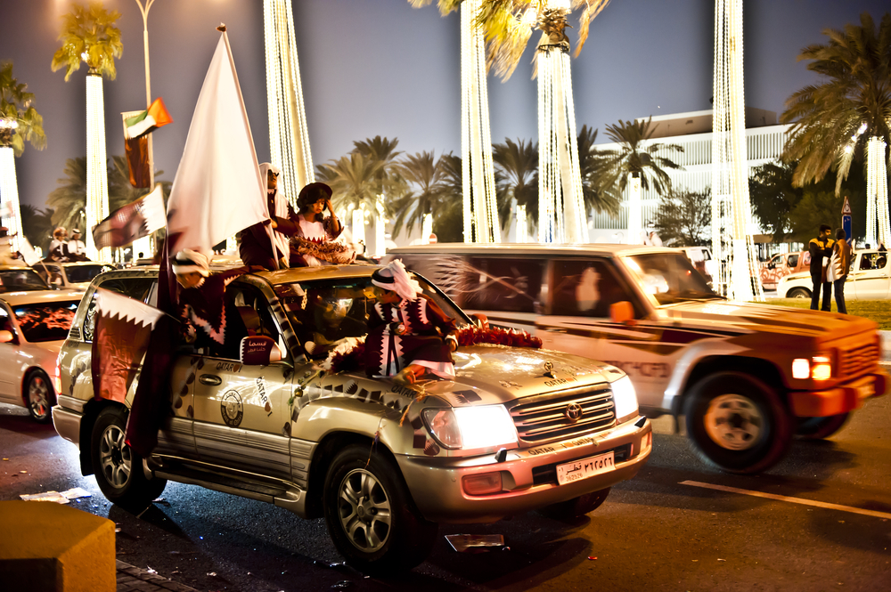 Ramadan car parades in Doha, Qatar