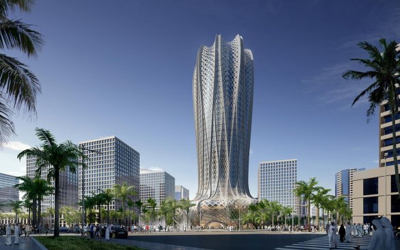 Design Zaha Hadid Tower in Qatar