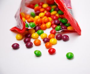 Skittles are popular vegan foods