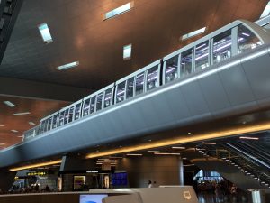 The Hamad International Airport monorail that will launch tonight at midnight