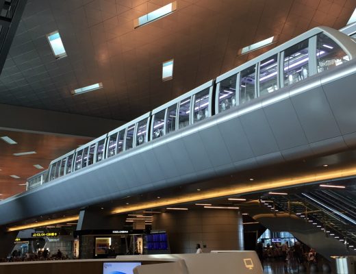 The Hamad International Airport monorail that will launch tonight at midnight