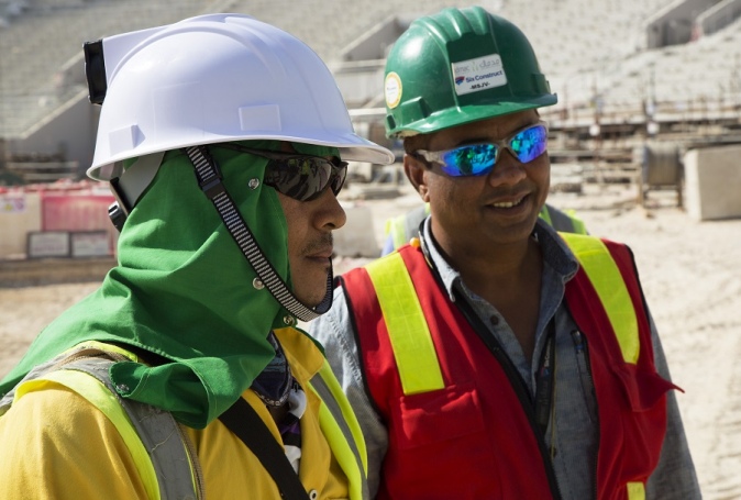 High-Tech Helmets For 2022 World Cup Workers