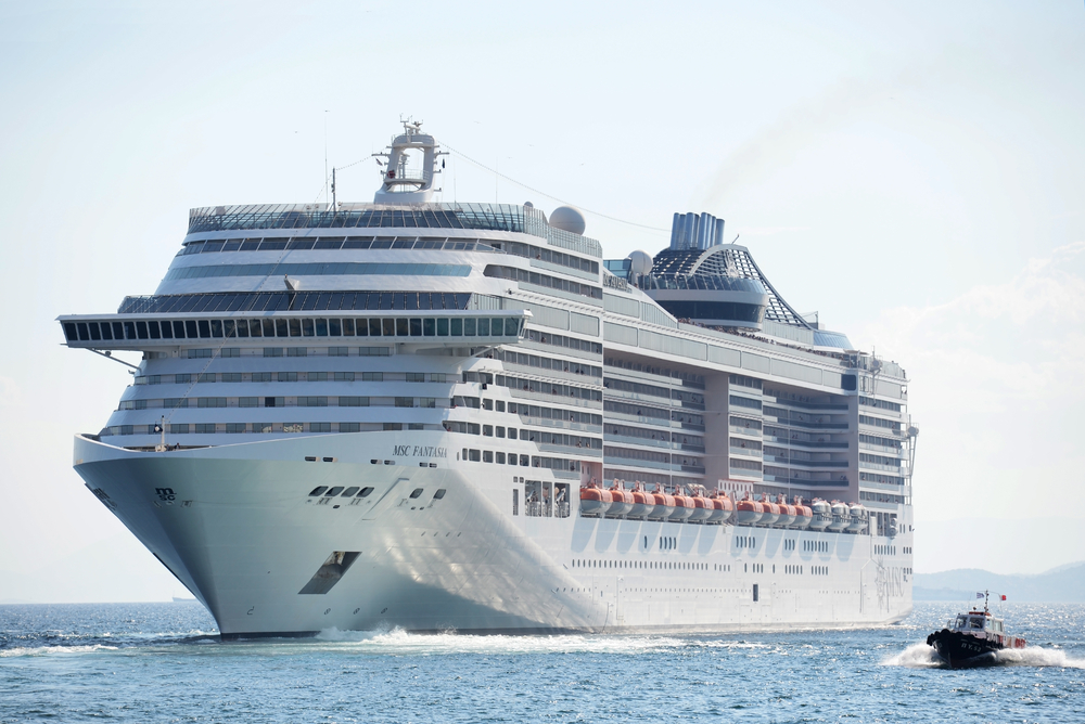 The MSC Fantasia is the biggest cruise ship to dock at Doha Port