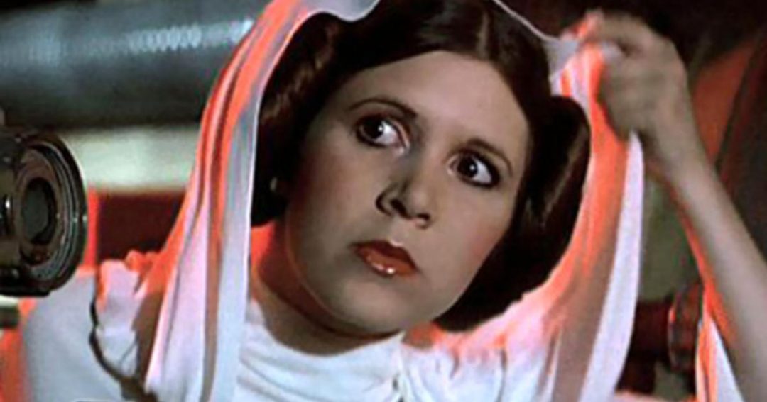 Carrie Fisher as Princess Leia in Star Wars