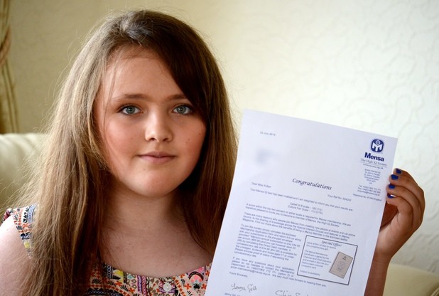12-Year-Old Nicole Barr Has Higher IQ Than Einstein