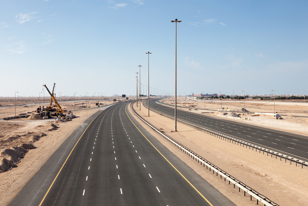 Road connecting Al Shamal with Doha