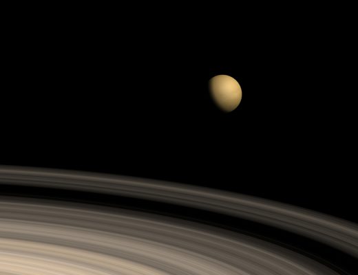 Titan from Saturn