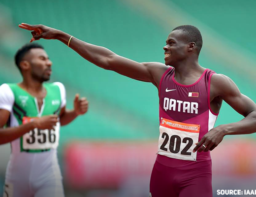 Abdalelah Haroun, Qatar, took home bronze medal at the 400M event at the IAAF World Championships in London