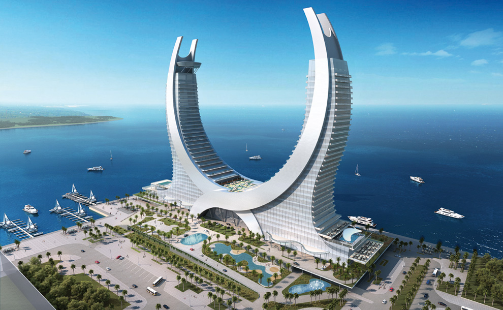 Katara Towers by Katara Hospitality are planned to stand in the newly constructed Lusail City north of Doha