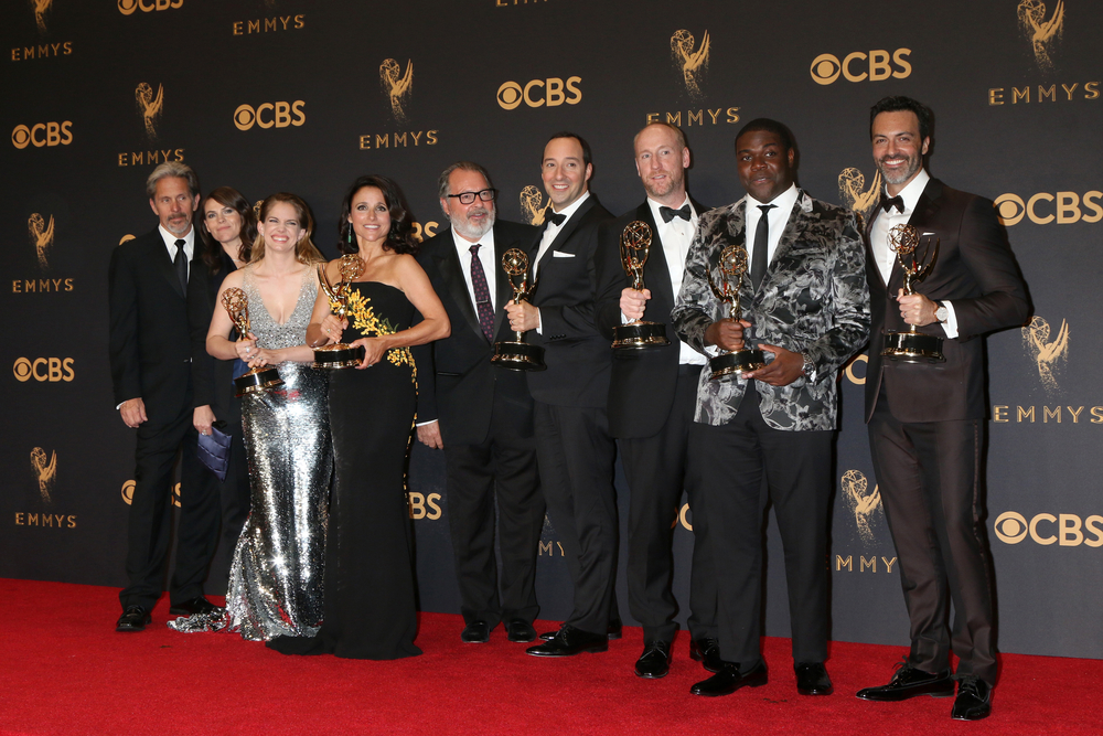 The cast of Veep, winners at the 69th Primetime Emmy Awards