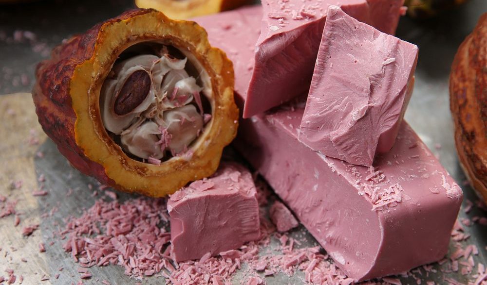 The naturally pink 'Ruby Chocolate' by Barry Callebaut
