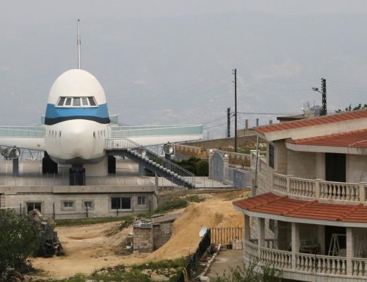 Airplane house, Miziara, is one of the weird buildings in Lebanon. Aziz Taher/Reuters/Metro