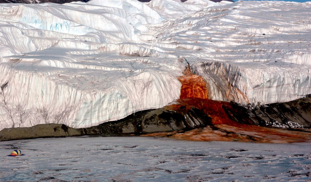 Blood Falls at Taylor Glaciers in Antarctica - National Science Foundation by Peter Rejcek
