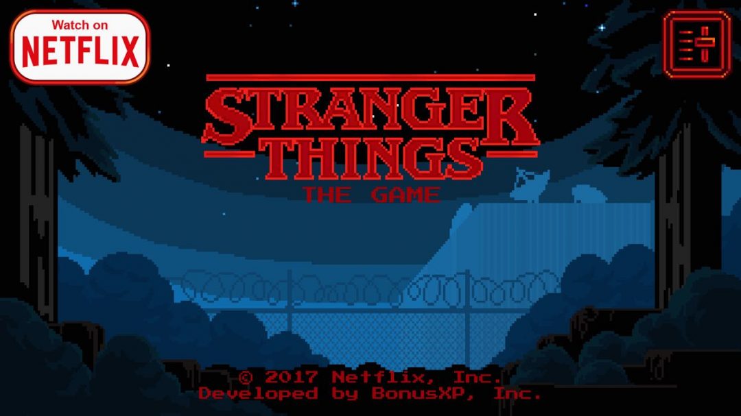 stranger things the game with retro 80s pixel graphics