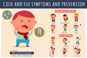 symptoms of common cold and flu