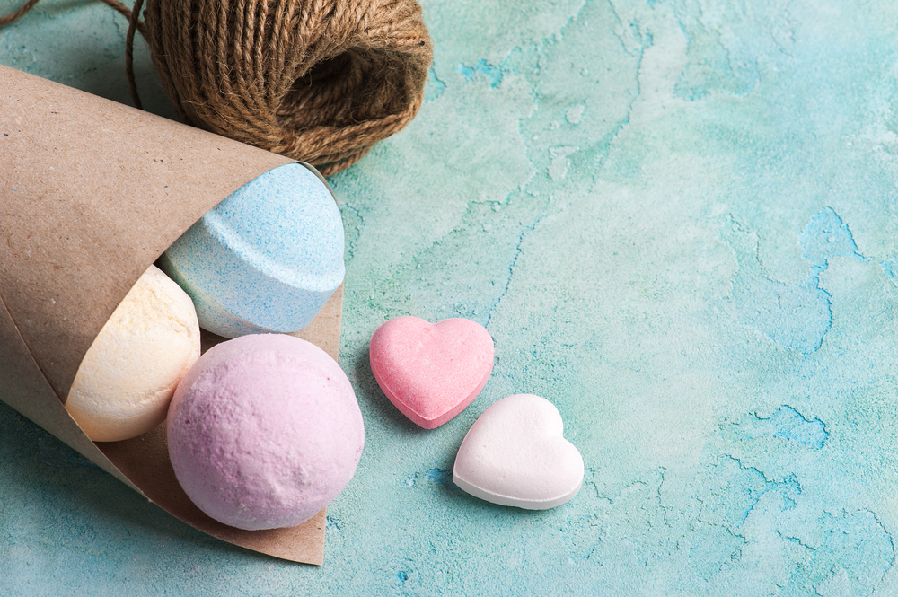 make your own bath bombs for colorful and bubbly baths