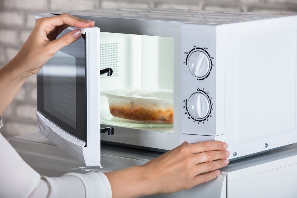 you should not microwave your food in plastic containers due to toxic chemicals