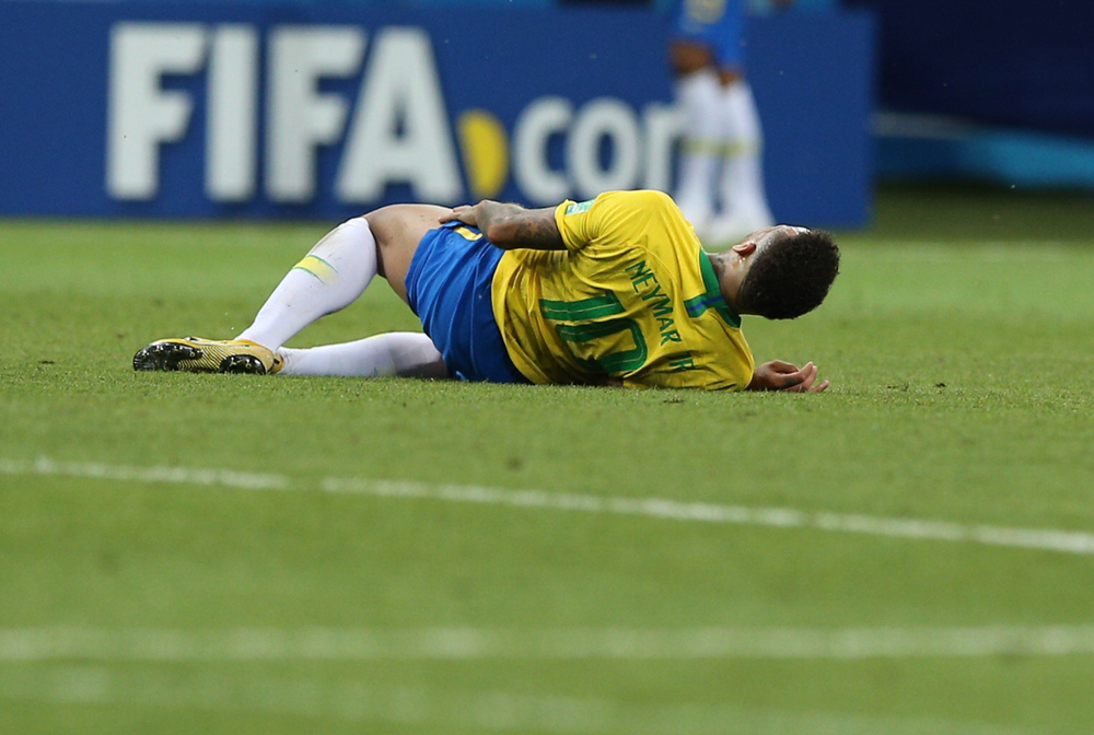 Neymar Jr's fake injuries and falls during world cup gives birth to #NeymarChallenge