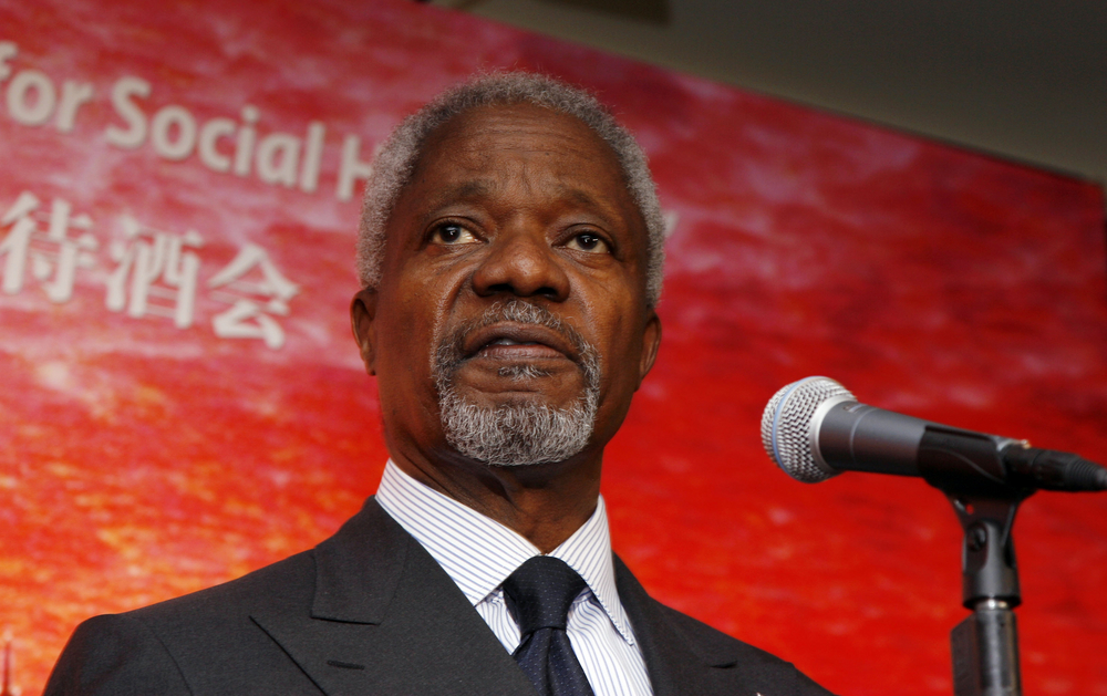 Kofi Annan served as the Secretary General of the United Nations from 1997 until 2006.