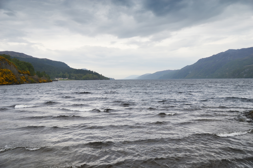 two tourists take pictures of the Loch Ness Monster on the same day