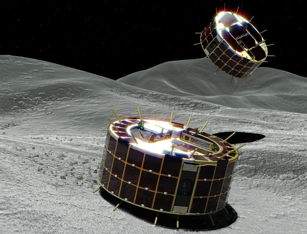 the Japanese spacecraft Hayabusa-2 dropped two MINERVA-II1 robotic rovers onto the asteroid Ryugu