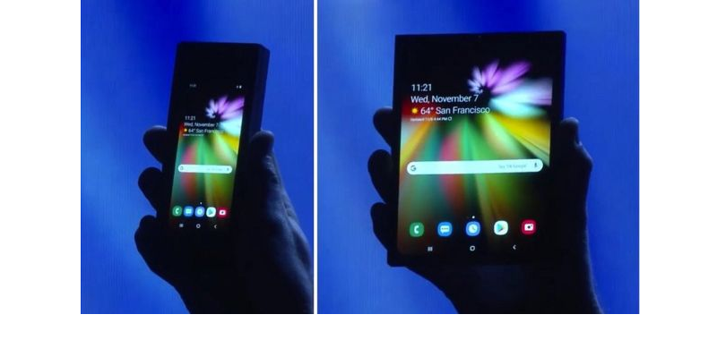 samsung unveiled foldable phone with infinity flex display